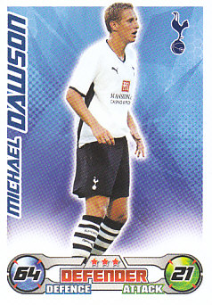 Michael Dawson Tottenham Hotspur 2008/09 Topps Match Attax #292